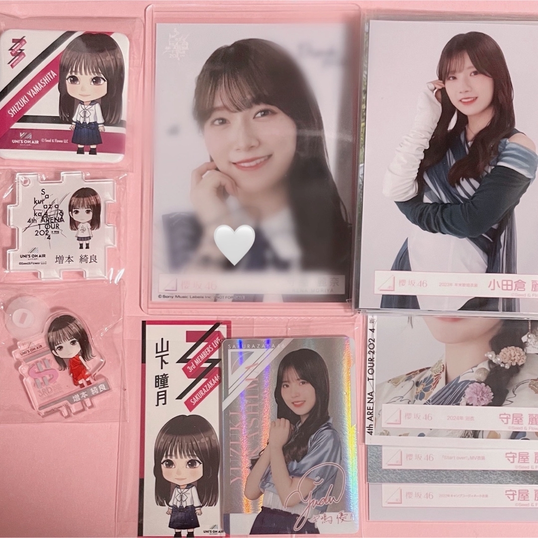 櫻坂46 直筆サイン入り生写真 増本綺良 3rdアニラ ライブ衣装