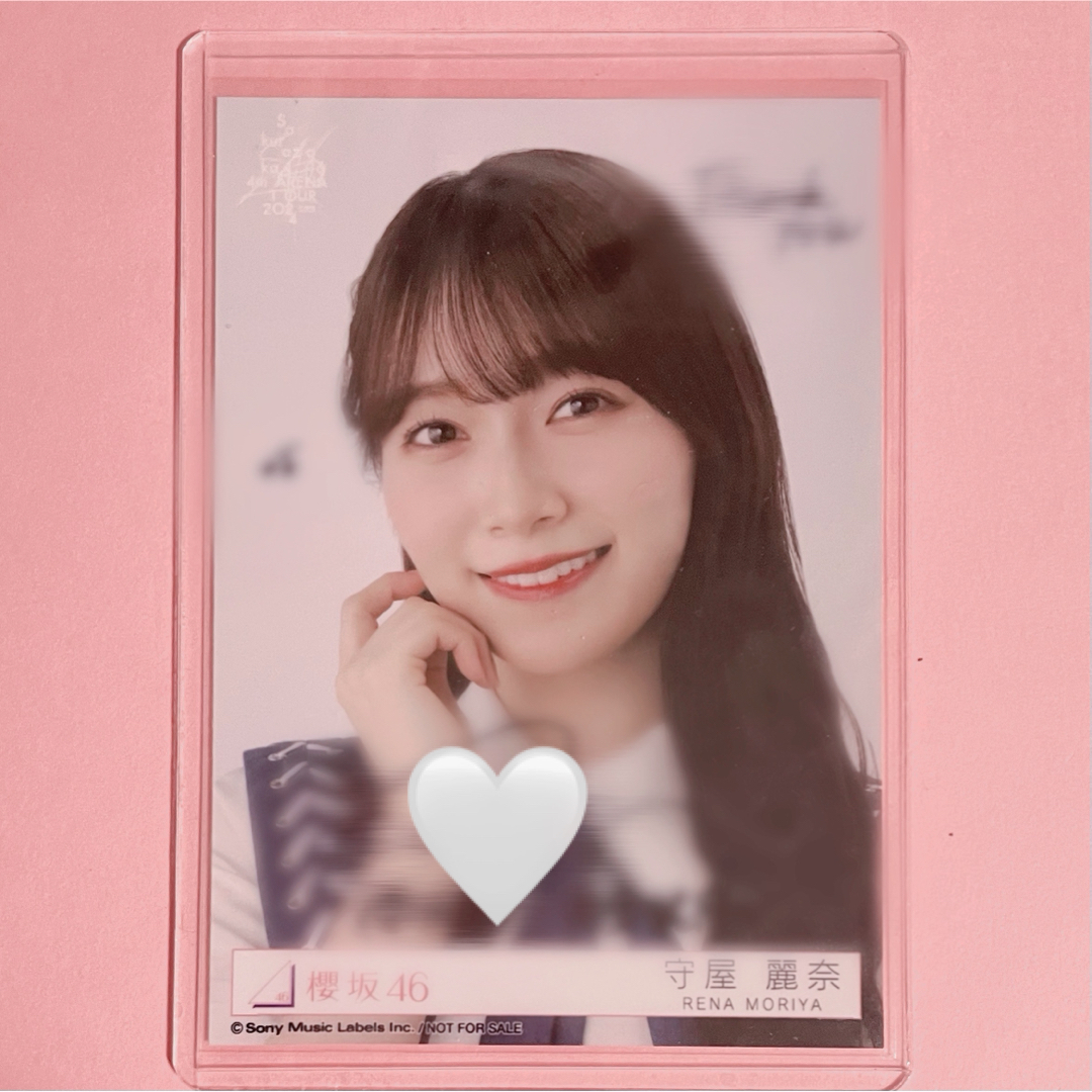 櫻坂46 守屋麗奈 サイン 生写真 スワリ 櫻坂46 守屋麗奈 サイン 生写真