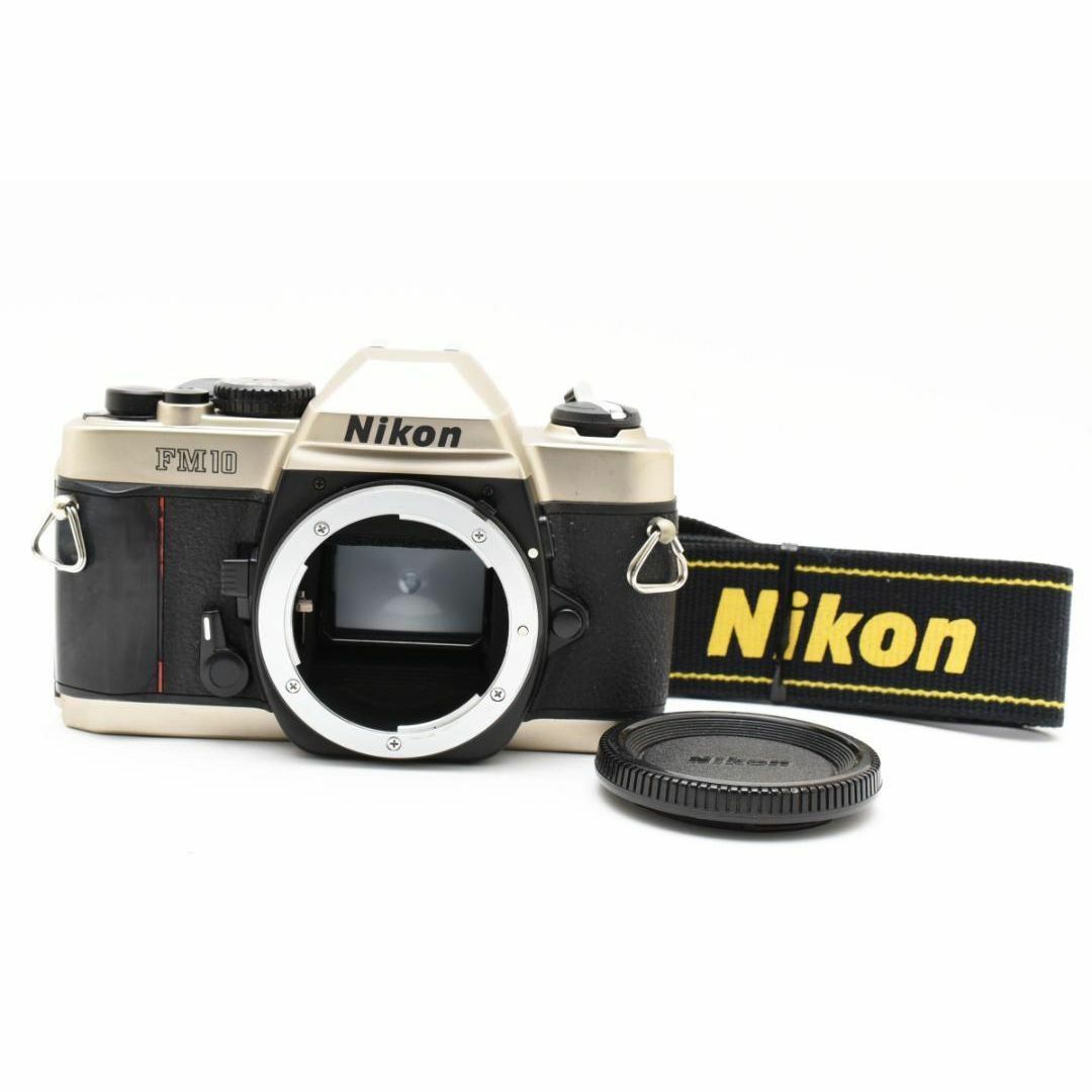 超美品 NIKON FM10 フィルムカメラ モルト新品交換済 B688
