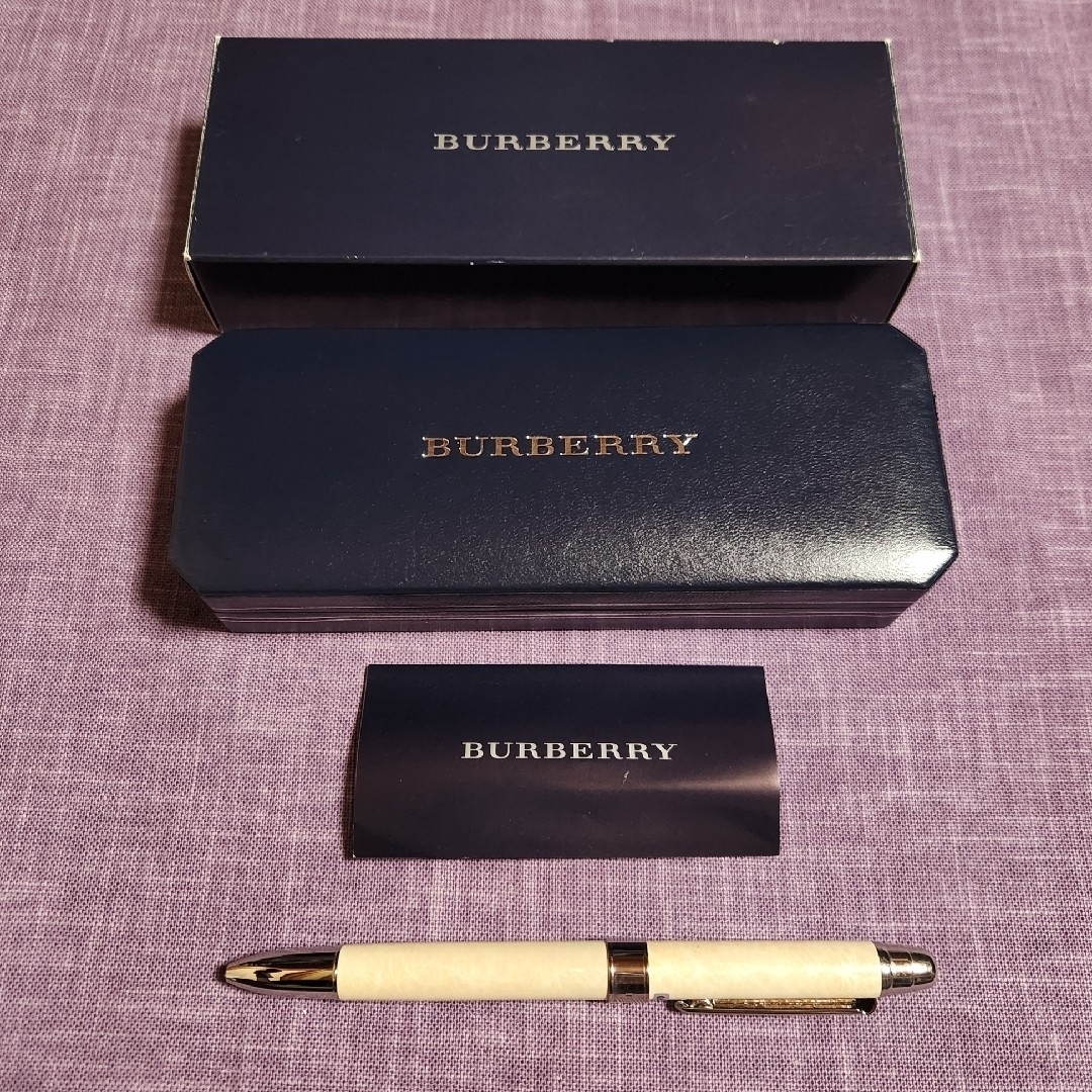 BURBERRY 多機能ペンセット 黒と茶色 2本 【公式通販】