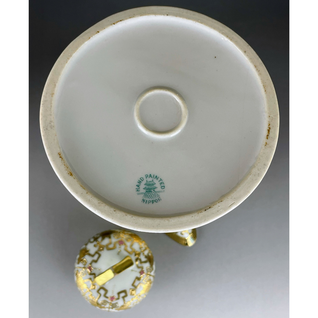 大型31cm】オールドニッポン アールヌーボー様式 金盛り チョコレート