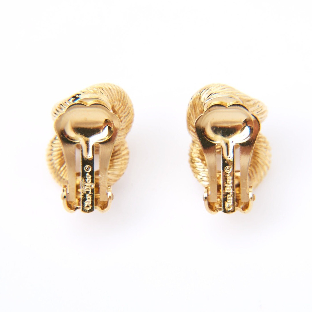 Christian Dior クリスチャン ディオール イヤリング 両耳用 GP×ライン
