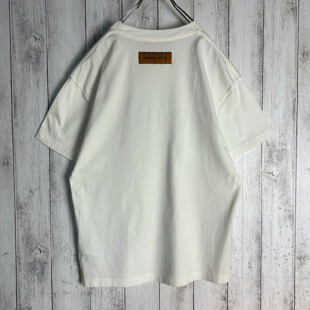 ルイヴィトン LOUIS VUITTON フラワーペインティングTシャツ 白