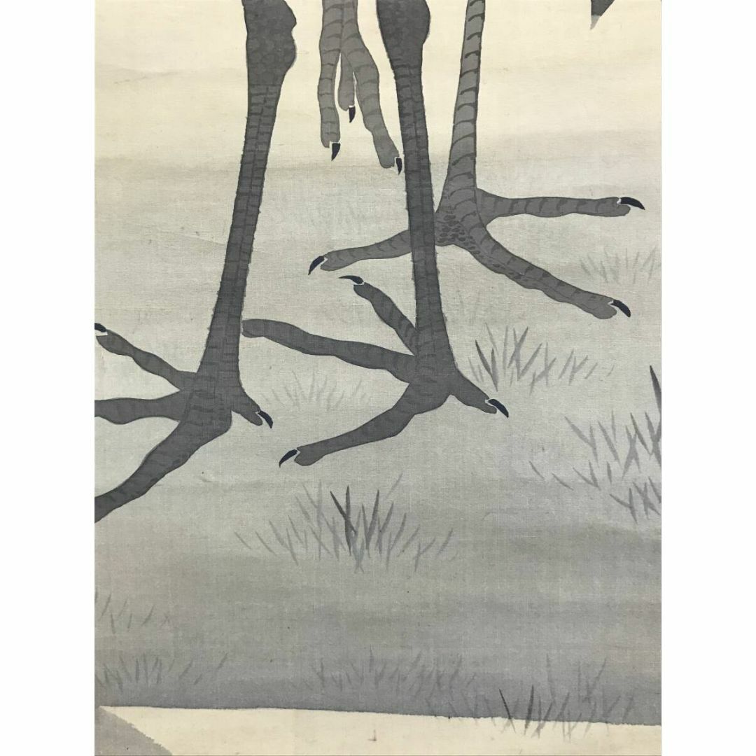 作者不詳/松鷹画賛/マツタカ図/花鳥図/掛軸☆宝船☆AH-536 作者不詳/松