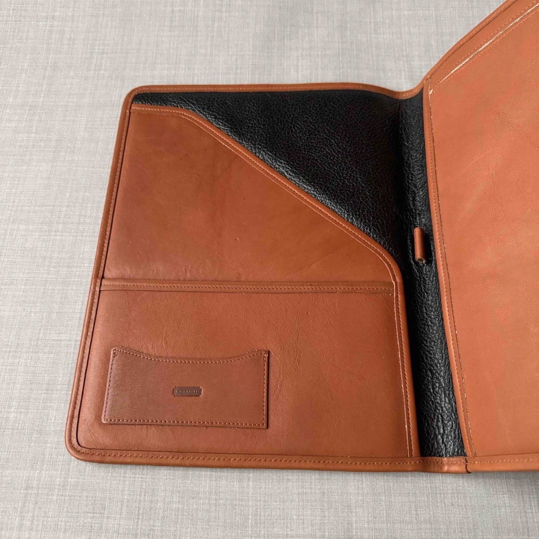 COACH コーチ レザー ドキュメントケース ブラウン