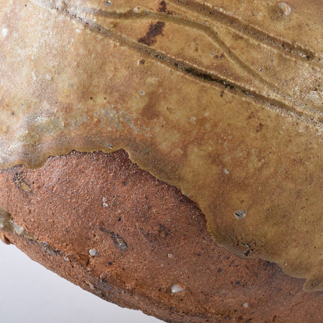 コロンビア渓谷焼 両志庵窯 大木宗完作 蹲（うづくまる）壷