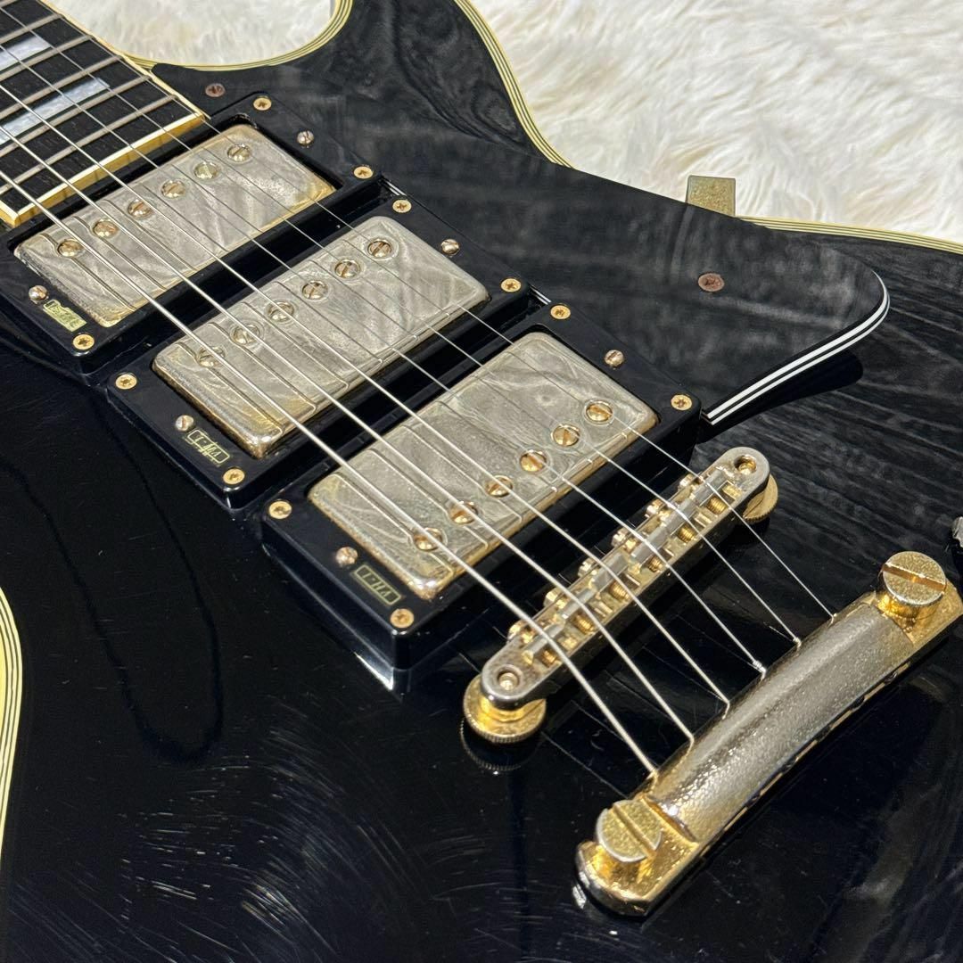 Burny RLC レスポールカスタム ブラック 3PU/VH-1搭載 Burny RLC レス