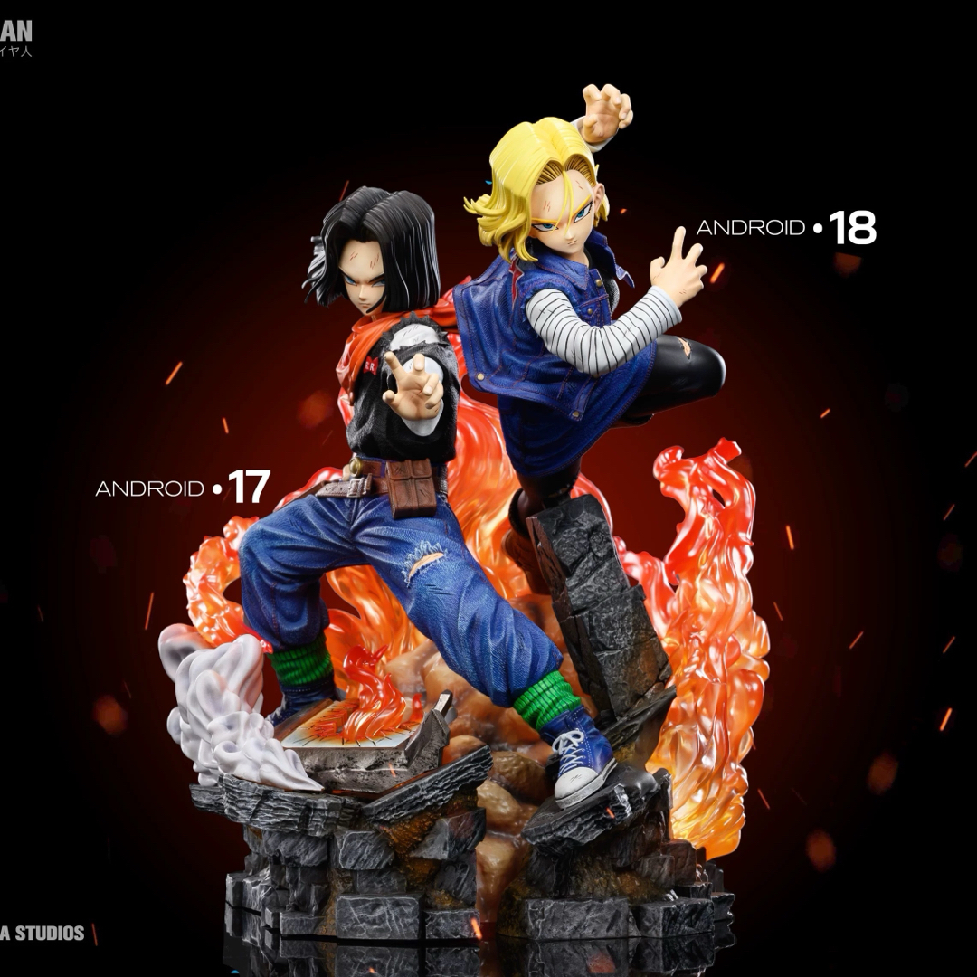 ドラゴンボール 人造人間18号 武士 フィギュア ガレージキット 塗装