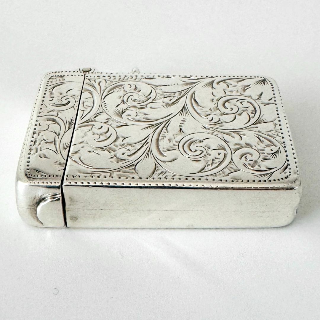 ☆1899年代 英国☆アンティーク/純銀製/マッチケース/925/チェスター