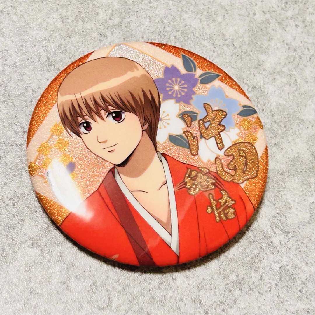 沖田総悟 スケーター 缶バッジ 銀魂 缶バッジ 沖田総悟 描き下ろし 沖田総