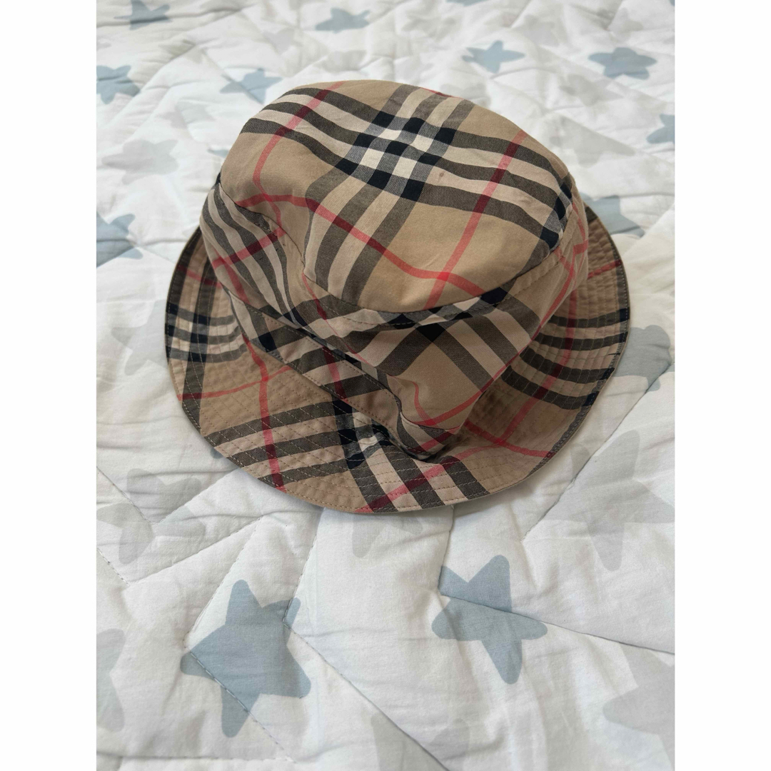 ファッション BURBERRY チェック柄ハット Mサイズ バーバリー バケット