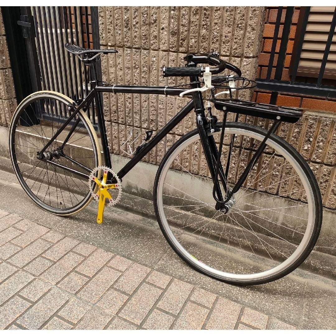 ☆ピストバイク 街乗りセミドロップ仕様 キャリア付 製作中☆