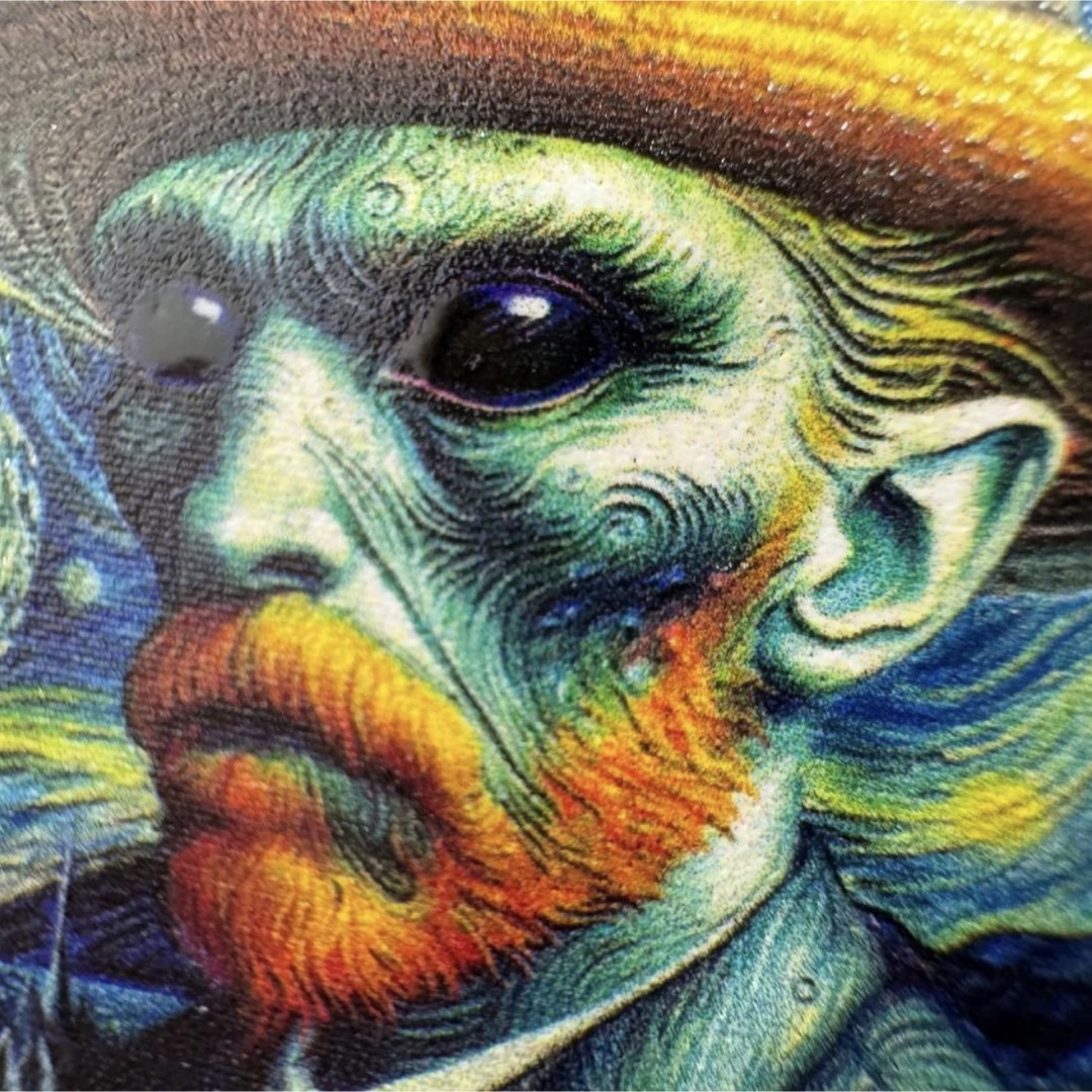 1000枚限定 カラー 特殊加工 銀貨 ゴッホ 「星空夜」 保証書付きの通販