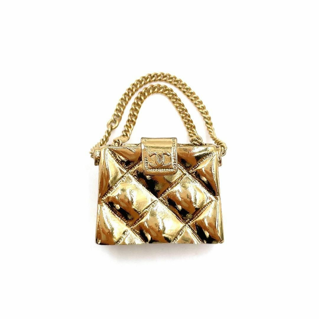 ✨️極美品✨️ シャネル バッグモチーフ マトラッセ ブローチ