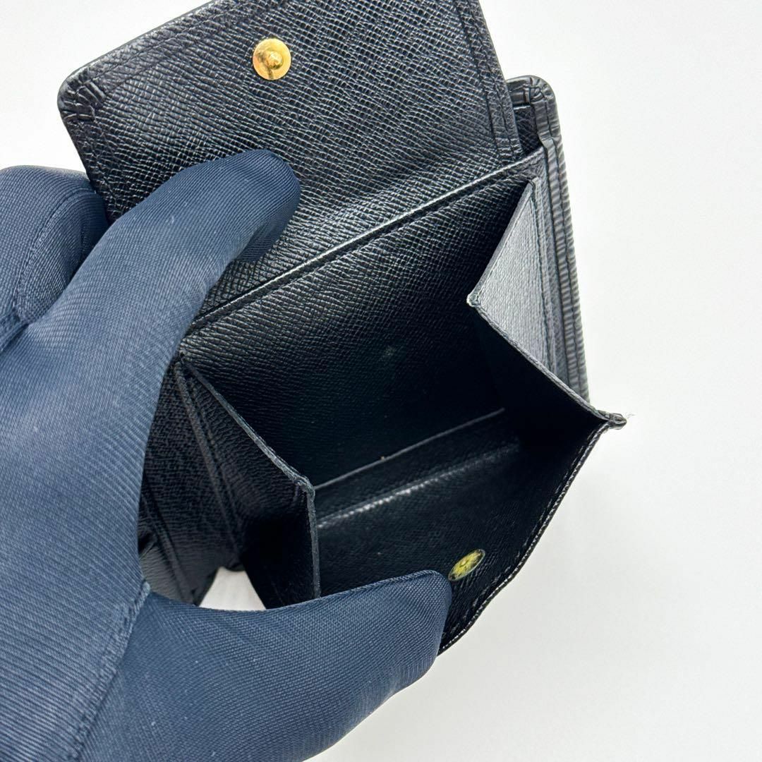 ルイヴィトン エピ マルコ 二つ折り財布 黒 財布 ブラック クレディモネ