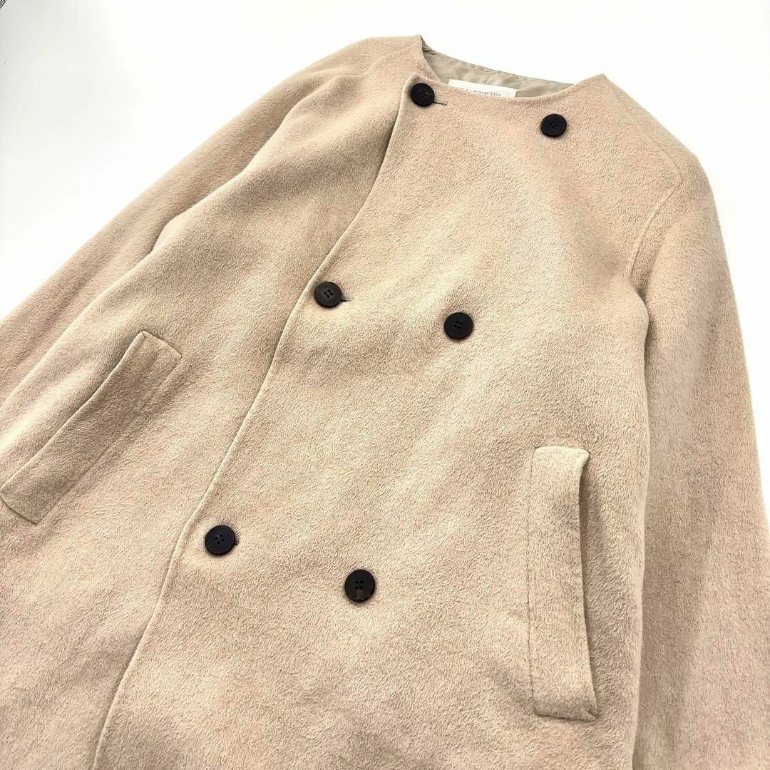 ギャルリーヴィーベージュ ダブルブレストコート美品