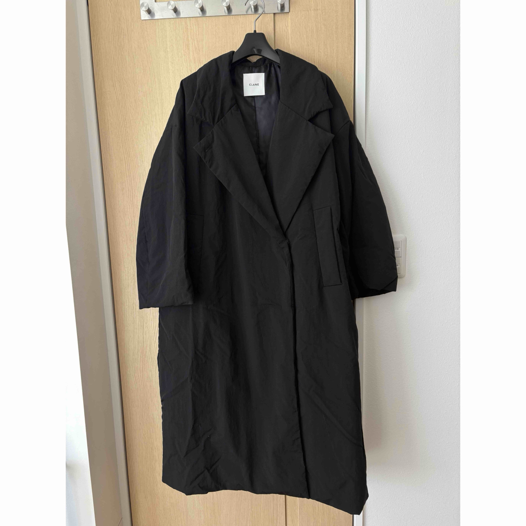CLANE COLOR DOWN CHESTER COAT ブラック