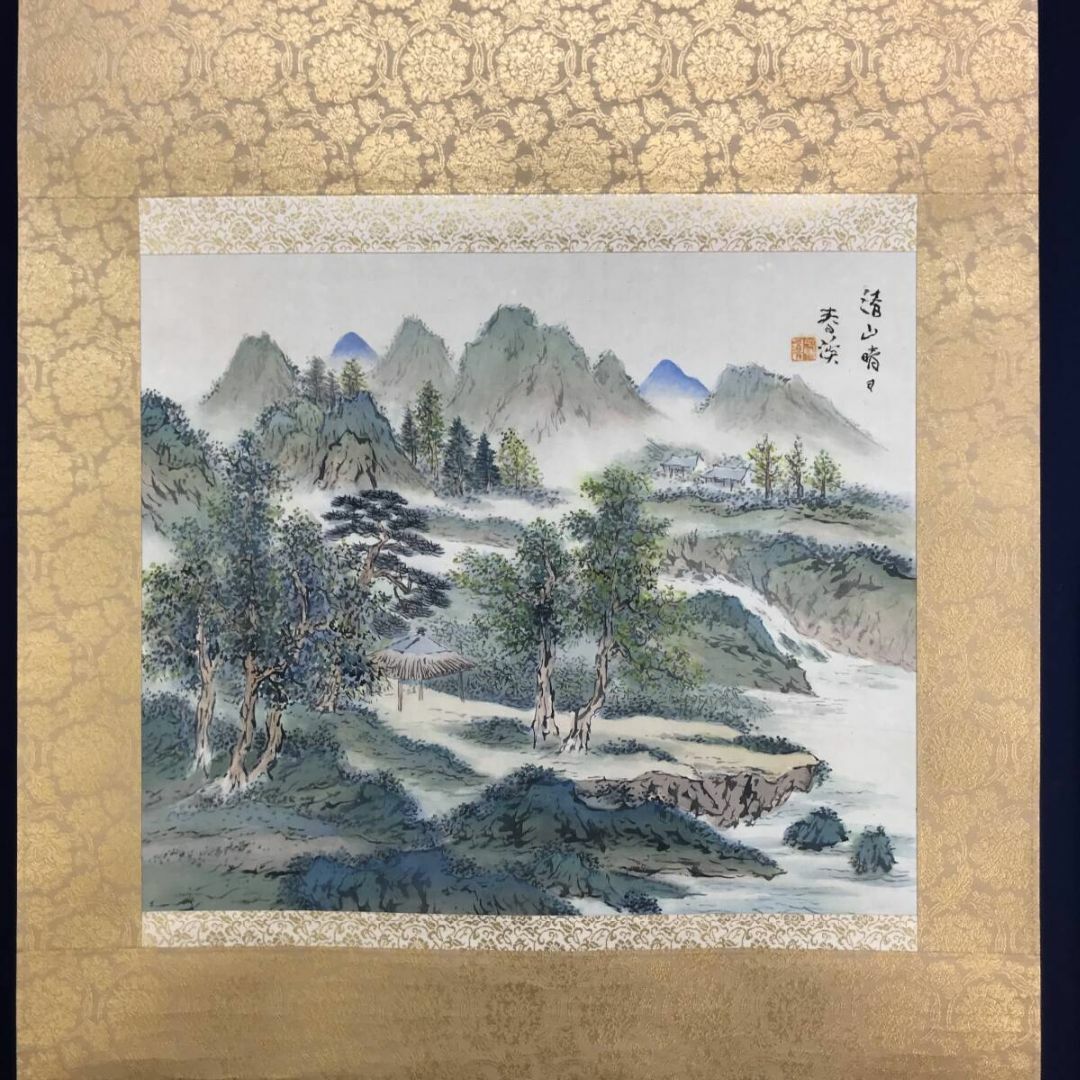 水墨画 / 山水図 】水墨 絵画 骨董品 中国絵画 中国絵図 骨董品 水墨画