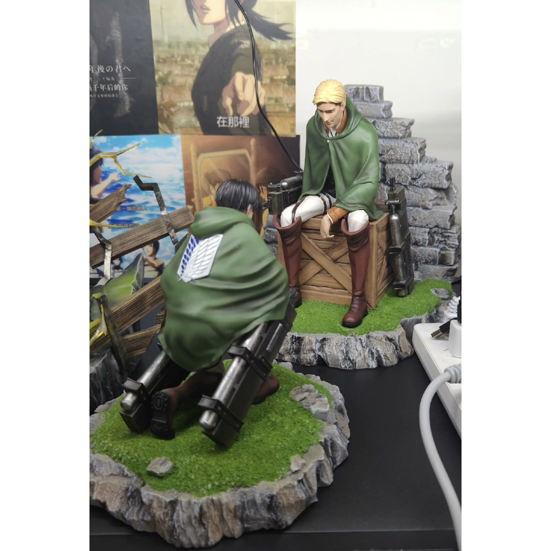進撃の巨人 エレン ジーク 2体 ガレージキット ガレキ スタチュー①