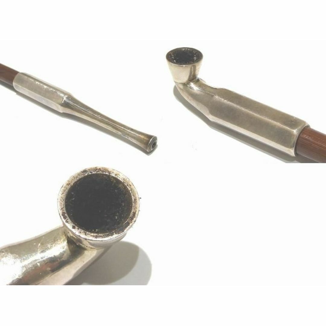 N9889【ヴィンテージ】銀製キセル&キセルケース