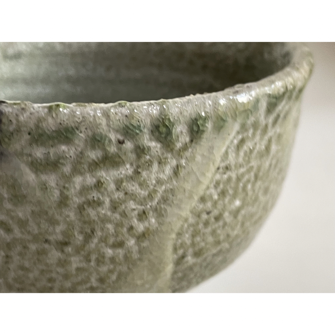 陶芸家 人間国宝 濱田庄司 浜田庄司 塩釉白流掛茶碗 茶盌