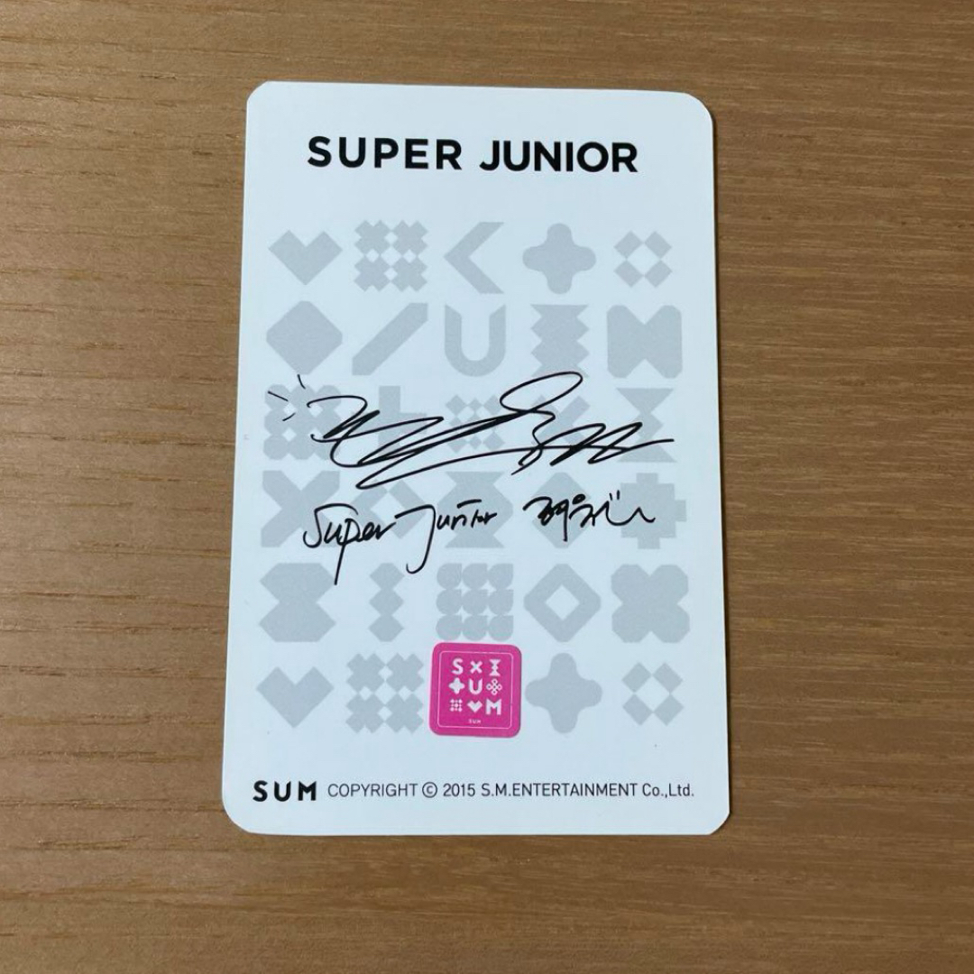 SJ superjunior リョウク 3周年 card トレカ SJ superjunior リョウク