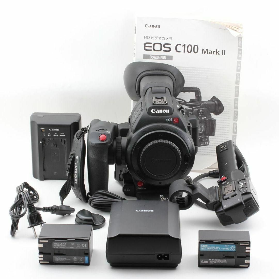 Canon EOS C100（EFマウント）バッテリー BP-955 3本付属