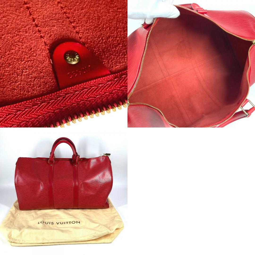 Louis Vuitton エピレザー ボストンバッグ レッド＊カギ無し