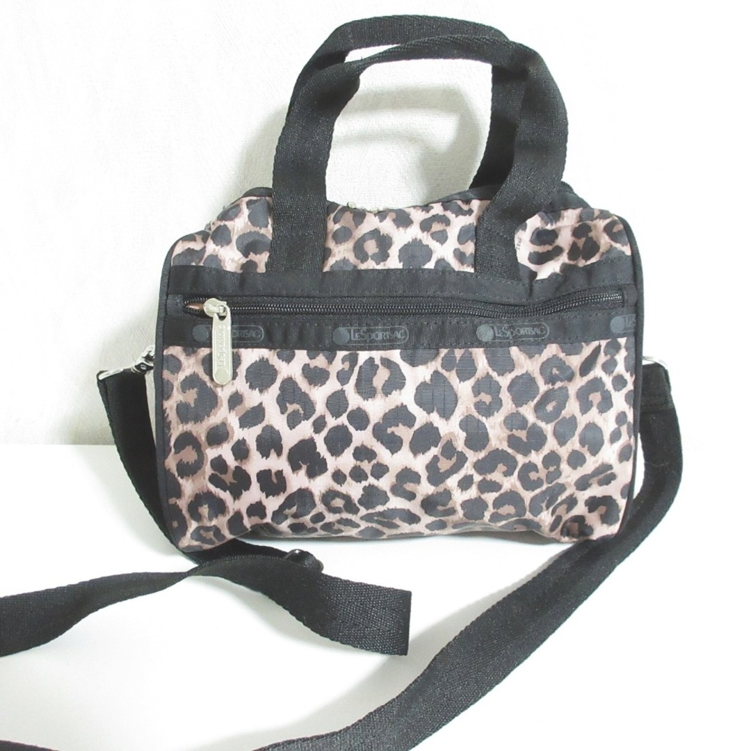 美品 LeSportsac レスポートサック レオパード柄 ハンドバッグ