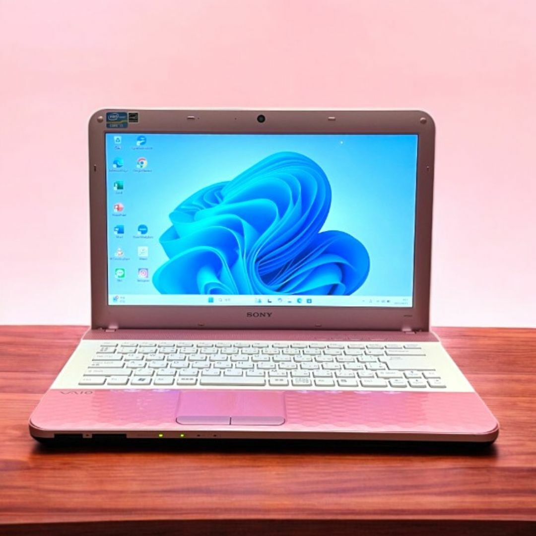 ❤️1台限定❤️ピンクノートパソコン VAIO カメラ付き PC Windows11
