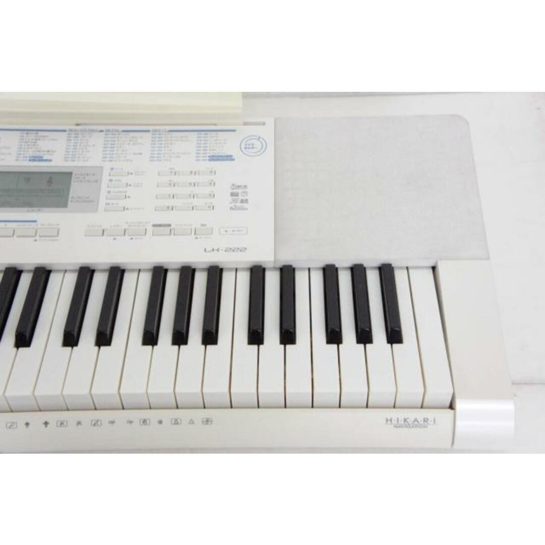 CASIOカシオ 光ナビゲーションキーボード LK-222 電子キーボード 61鍵