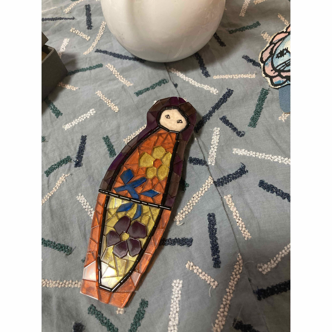 mina perhonen 希少 マトリョーシカ ブローチ大 新品 コサージュ