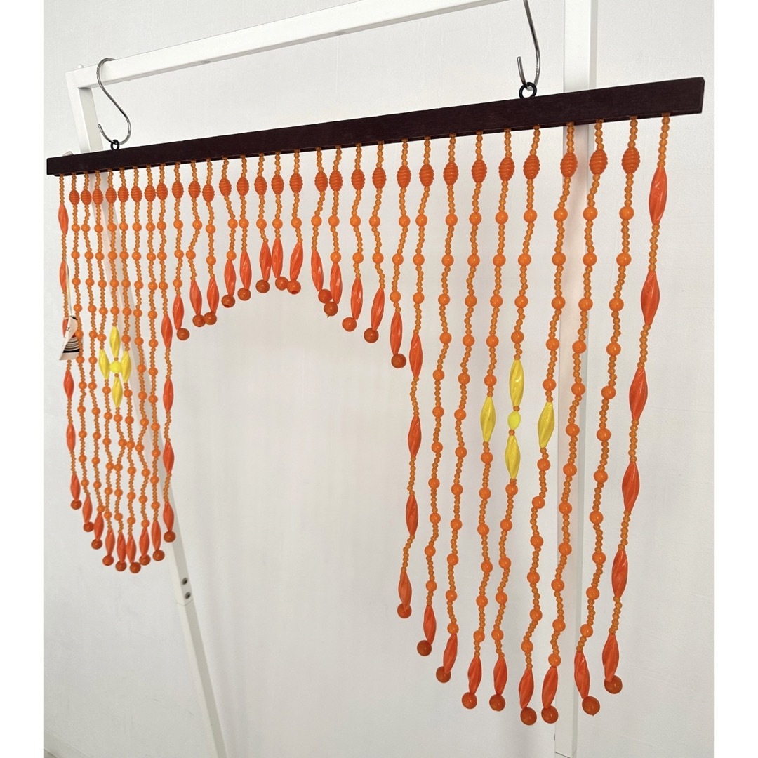 昭和レトロ ビーズのれん ビーズカーテン 珠のれん ミッドセンチュリー