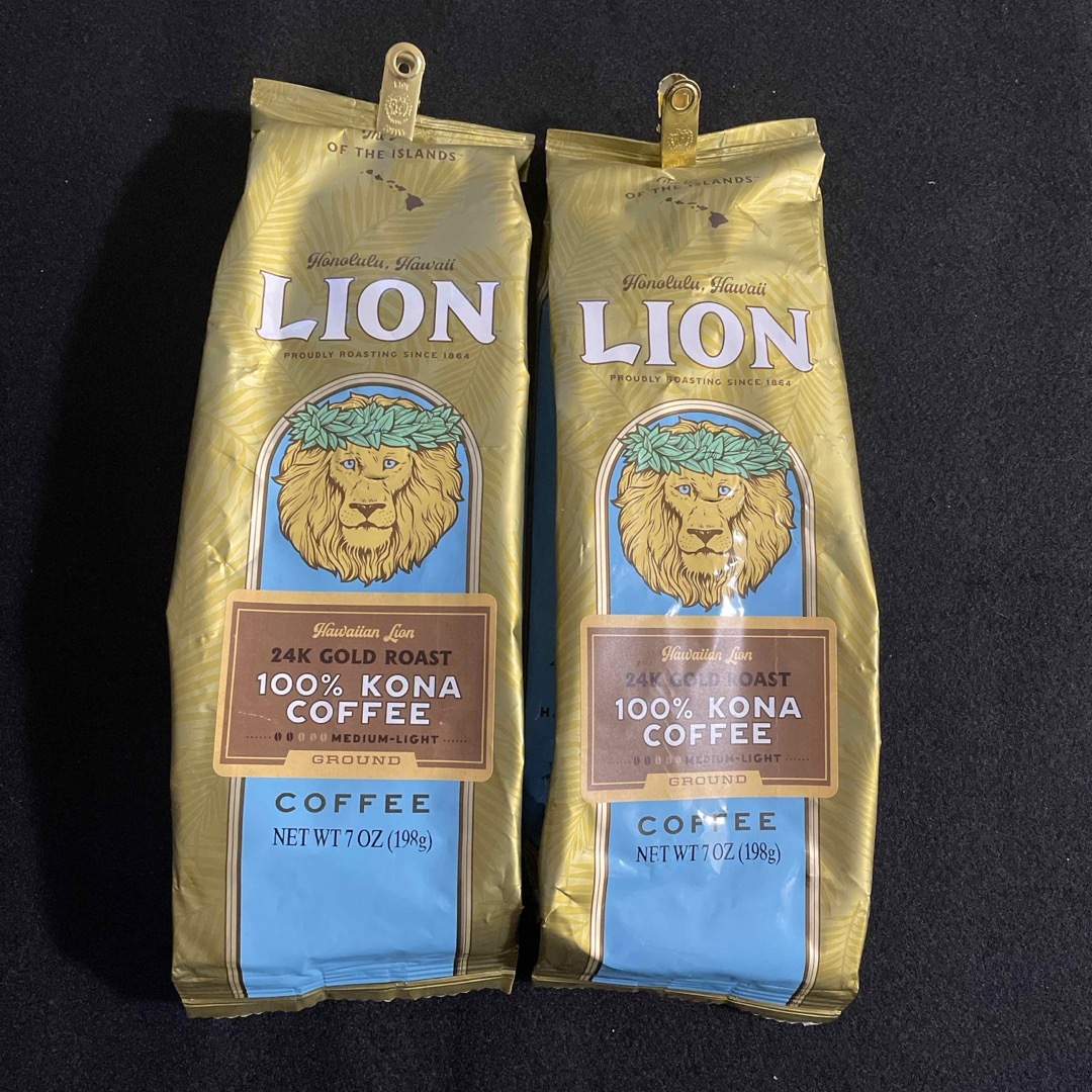 ライオン コナコーヒー 100% 粉タイプ 2袋