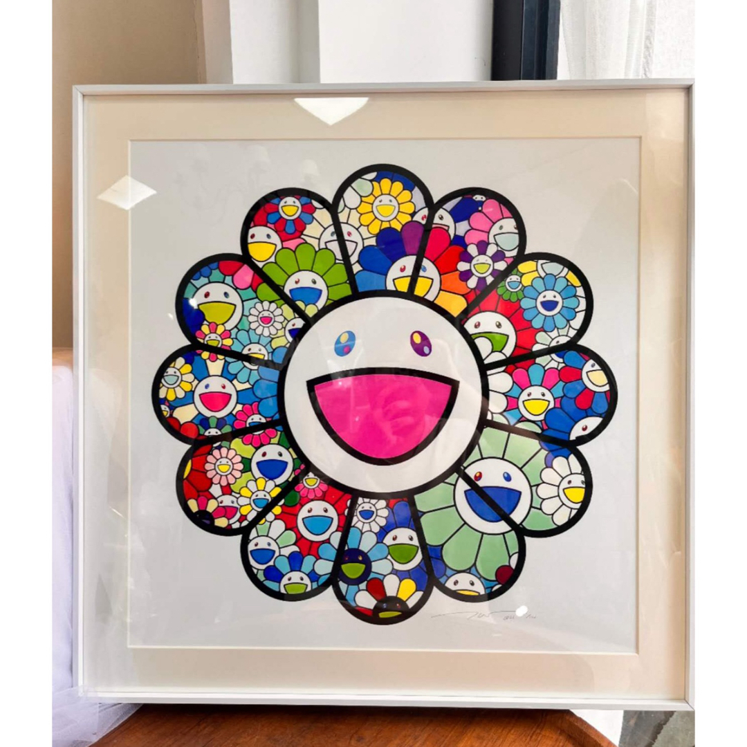 村上隆直筆サイン入り版画『727の誕生』 村上隆 直筆サイン入り 版画