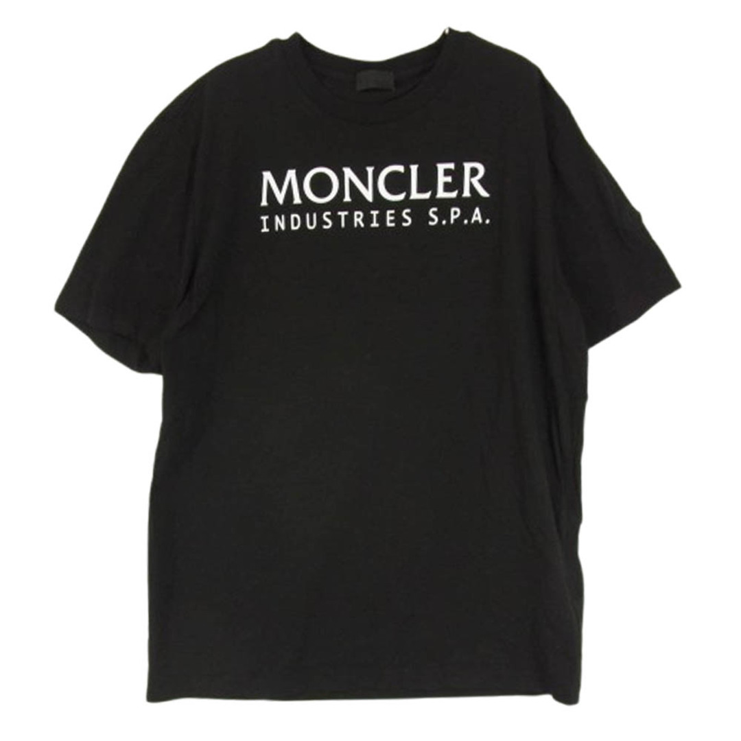 MONCLER ロゴ刺繍 ブラック Tシャツ M