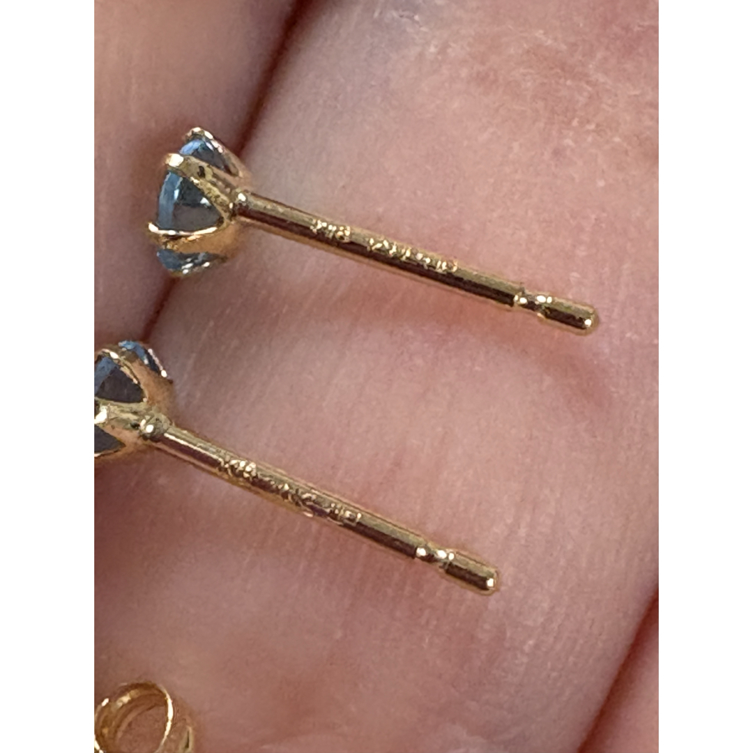 TAKE-UP k18 ブルートパーズ セカンドピアス 18金 テイクアップ