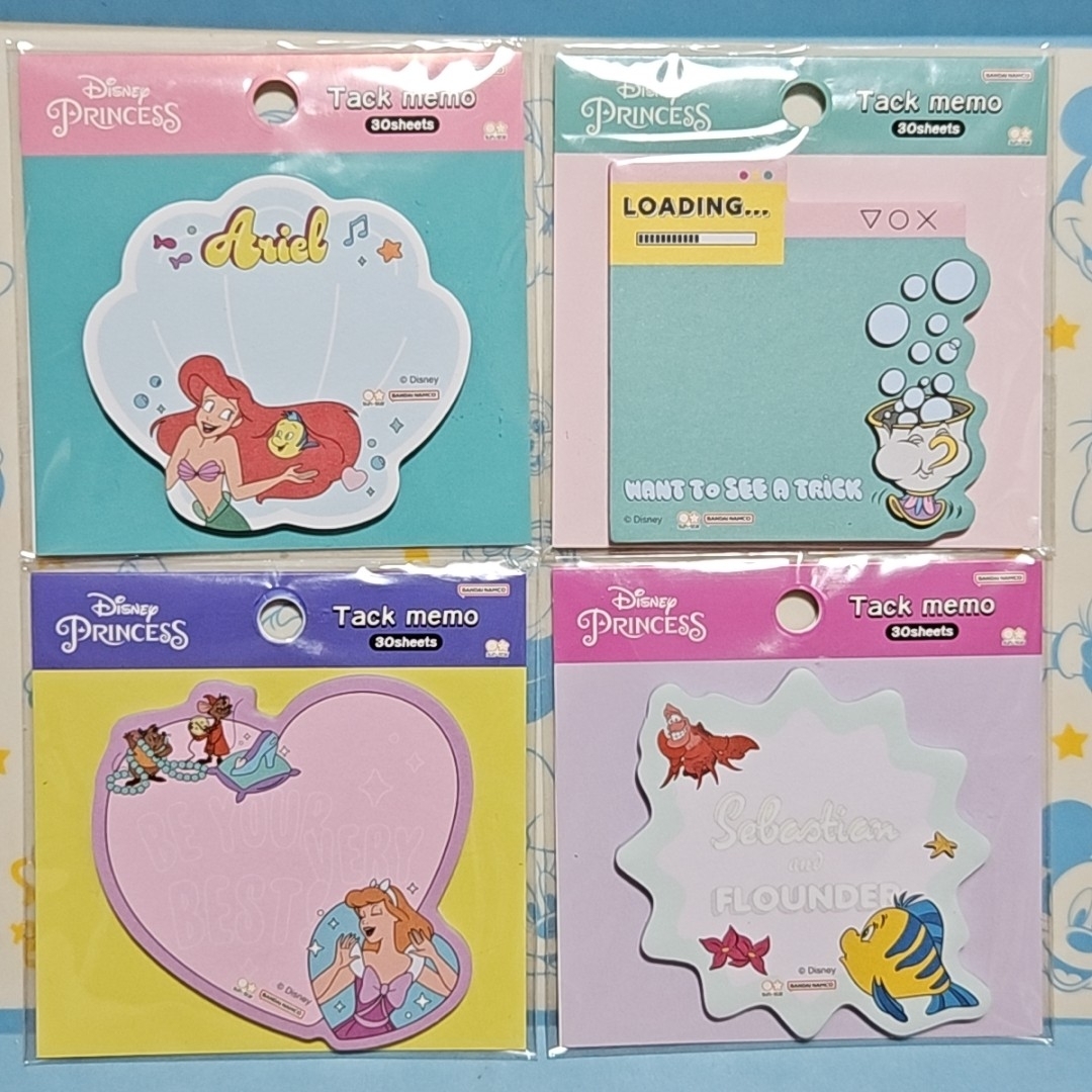 ディズニープリンセス メモ帳 付箋 まとめ売りの通販 by たま's shop