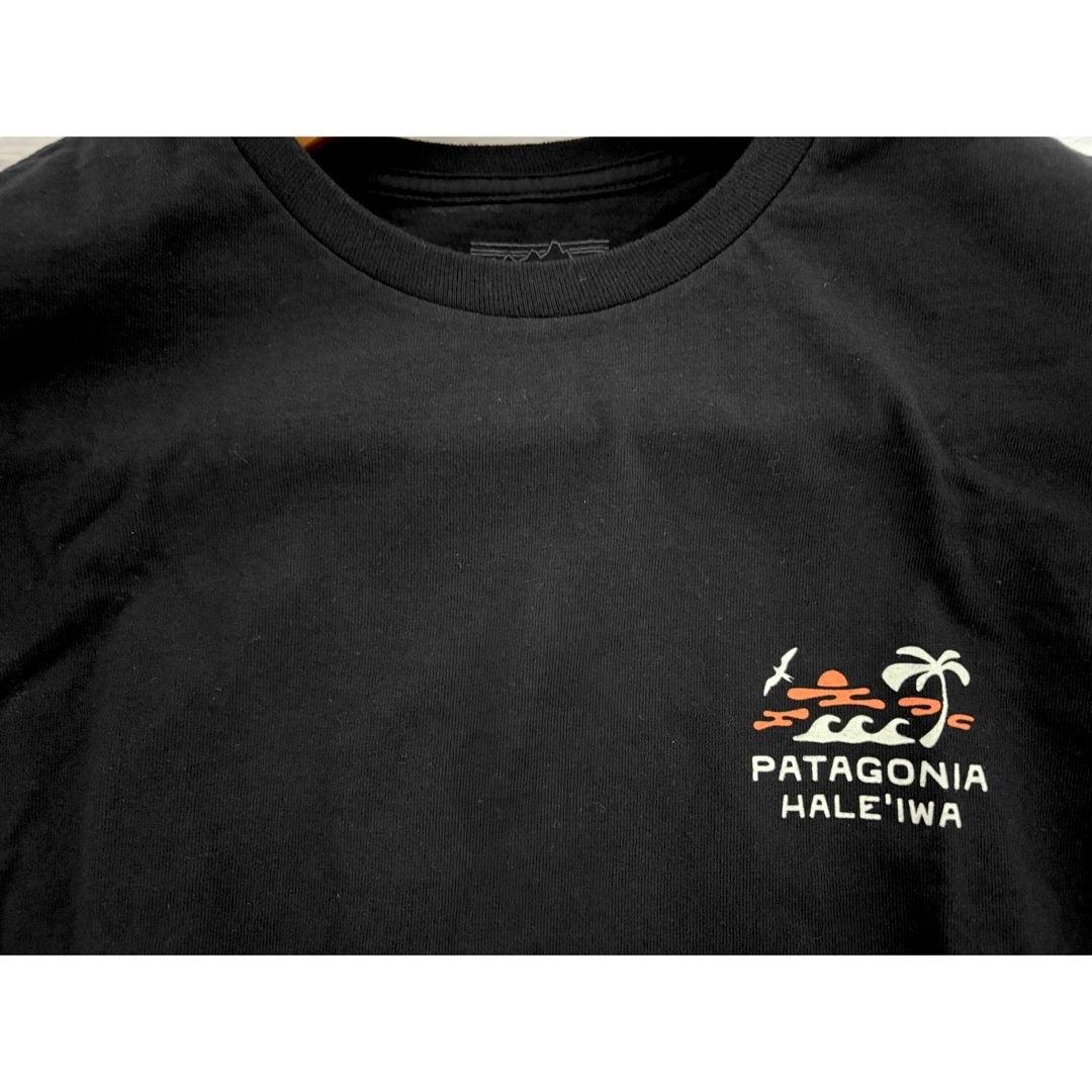 パタゴニア Tシャツ Lサイズ ハワイ ハレイワ限定 黒 バックロゴ 希少
