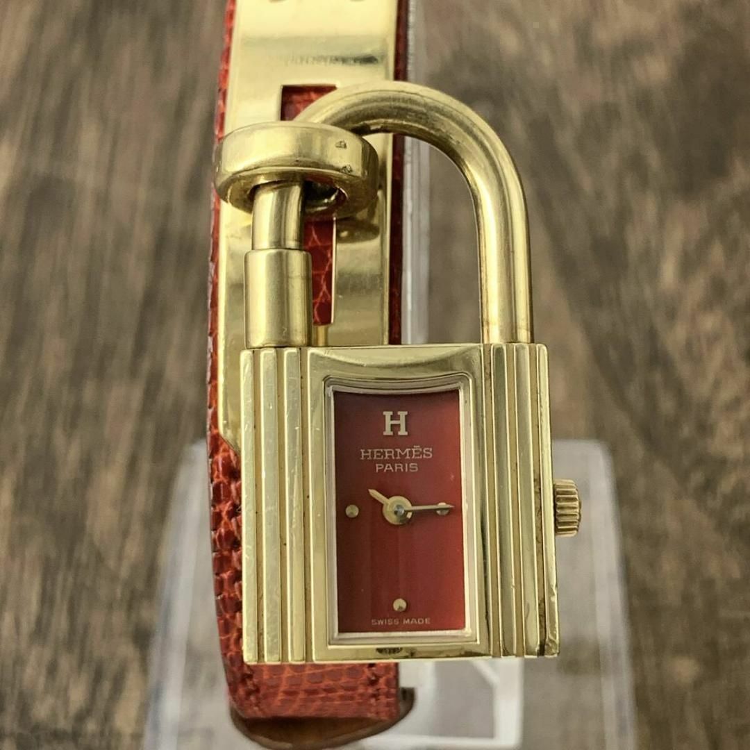 HERMES - エルメス/HERMES ケリーウォッチ 南京錠 リザード レディース