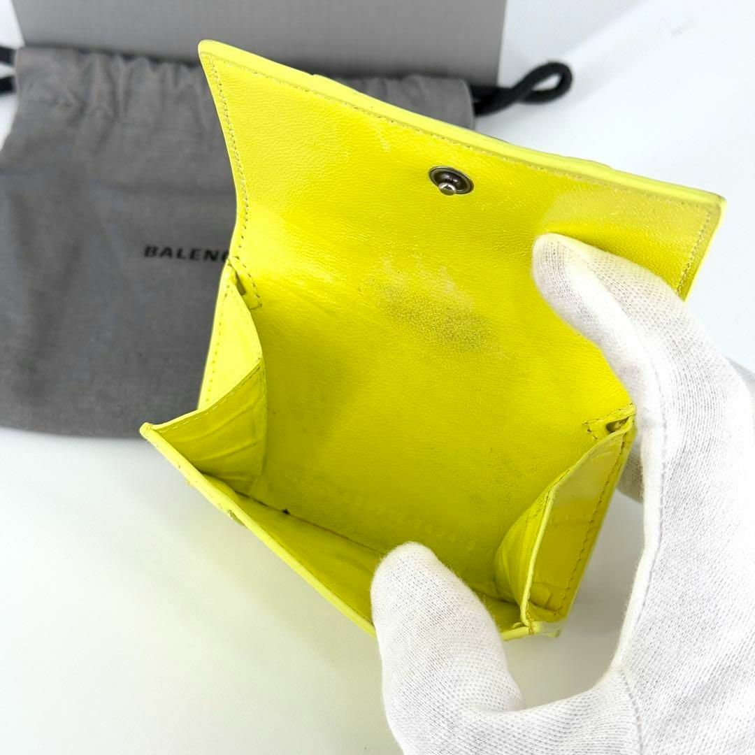 BALENCIAGA - 美品 BALENCIAGA アワーグラス 三つ折り 財布