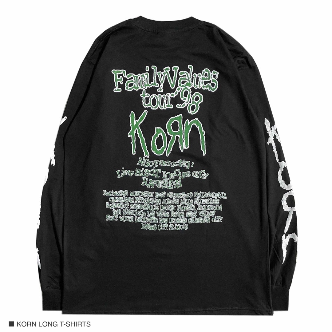 KORN コーン L 長袖 ロンT ロック バンドT ロングTシャツ