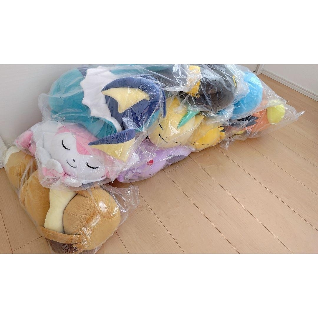 新品未開封品 ポケモン公式 ブイズ すやすやフィギュア 9種