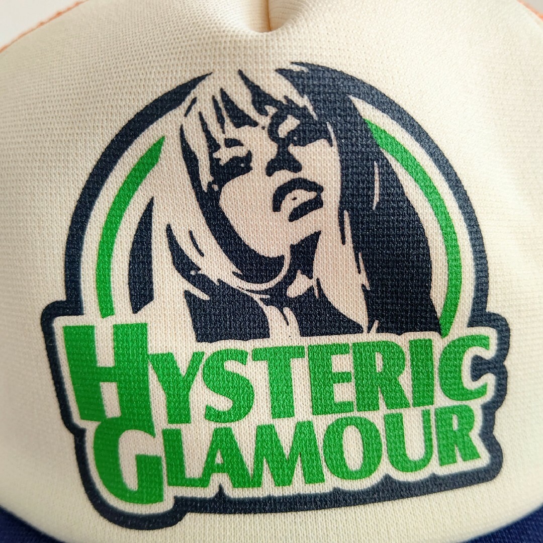 HYSTERIC GLAMOUR - HYSTERIC GLAMOUR メッシュキャップ girl オレンジ