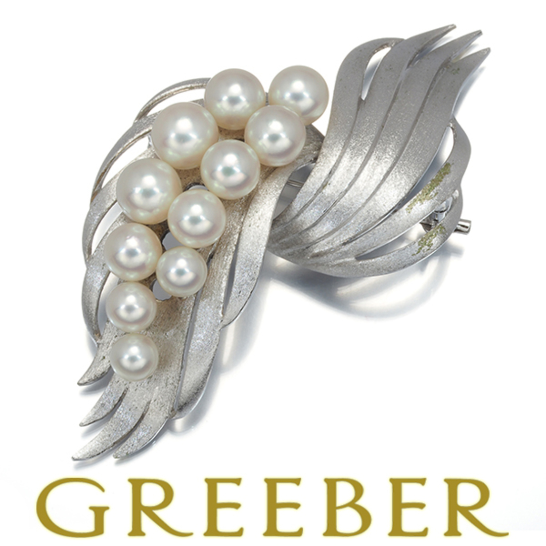 当日発送 送料無料 TASAKI タサキ ブローチ パール 真珠 5.0-7.0mm