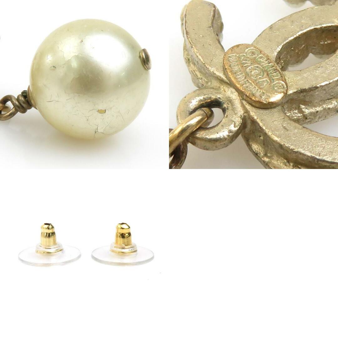 シャネル CHANEL ピアス ココマーク メタル/フェイクパール ゴールド