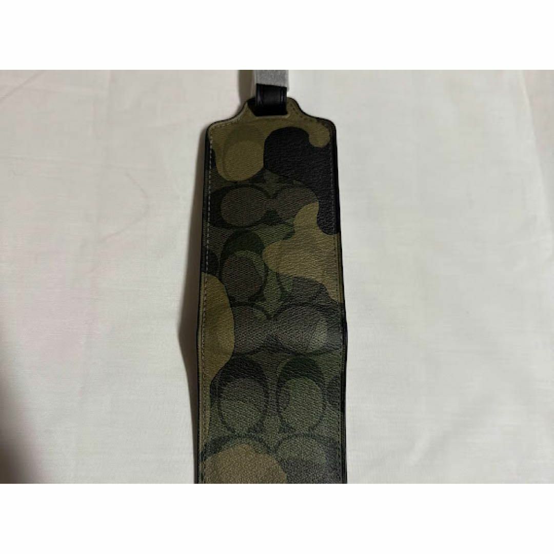 COACH - コーチ COACH ネームタグ シグネチャー ラゲッジタグ グリーン