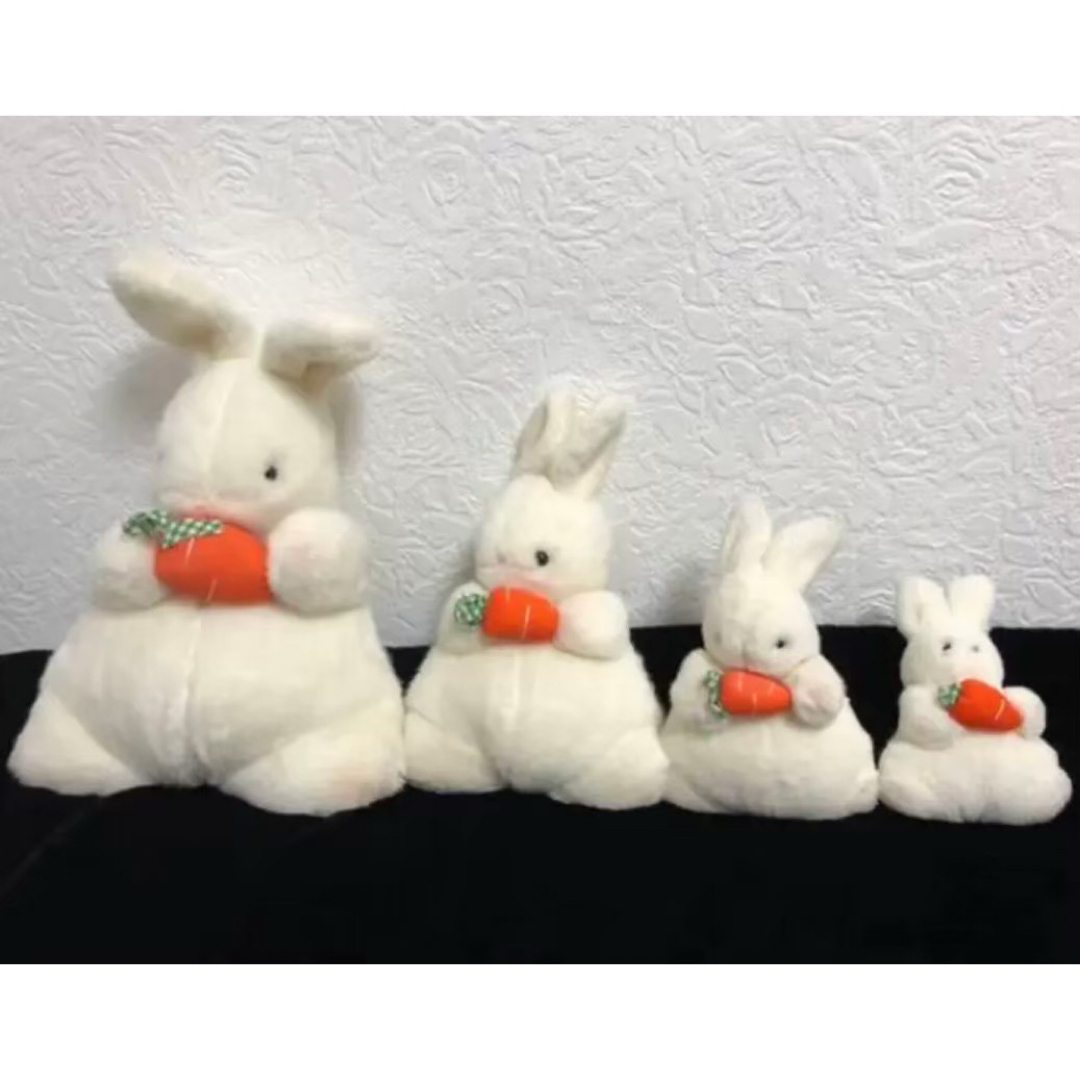 セキグチ うさぎニンジンぬいぐるみSS・S・M・L・LL・特大セット昭和