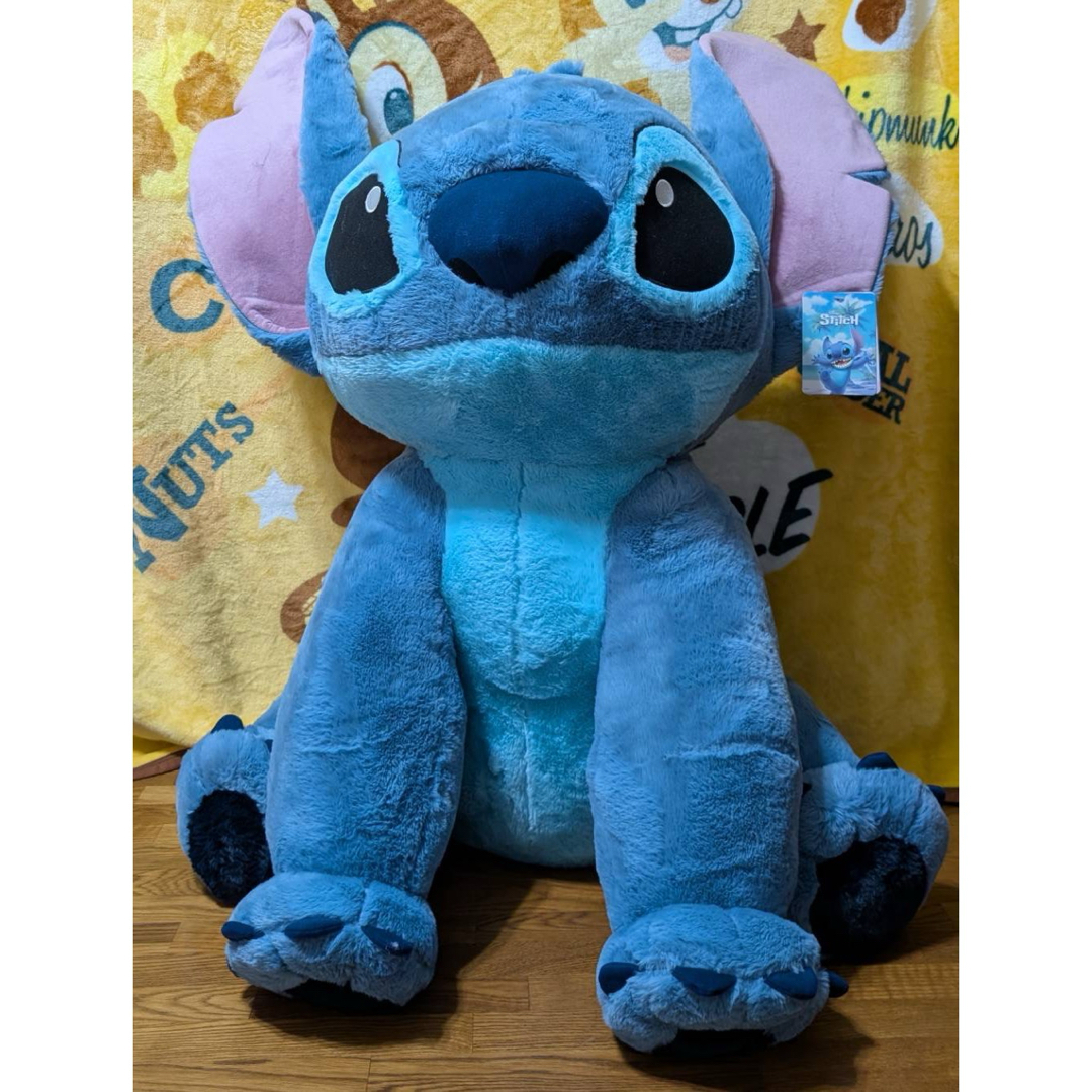 コストコ スティッチ 特大ぬいぐるみ BIGサイズ ブランケット付き