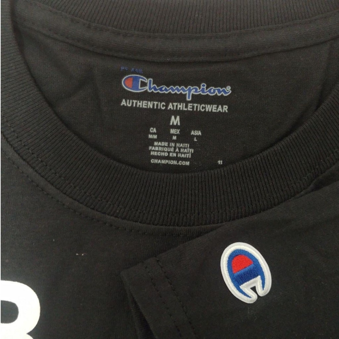 ヴァージルアブロー×チャンピオン×ICA Tシャツ (黒) Mサイズ